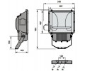 Металлогалогенный прожектор LIGHTMASTER E40 1000 асимметричный с жалюзи (1000 Вт)