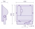 Металлогалогенный прожектор FL-08-1 (250-400 Вт)