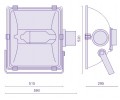 Металлогалогенный прожектор FL-2000 (1000-2000 Вт)