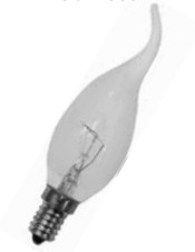 Декоративная лампа накаливания FL DECOR C35 FLAME CL