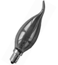 Декоративная лампа накаливания FL DECOR C35 FLAME GL