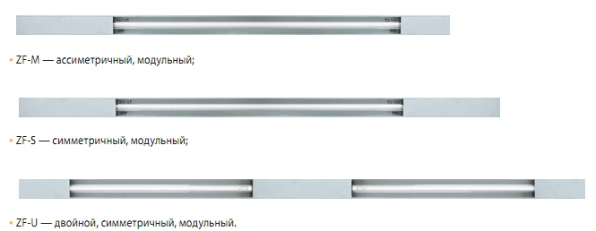 Модульные светильники серии ZF